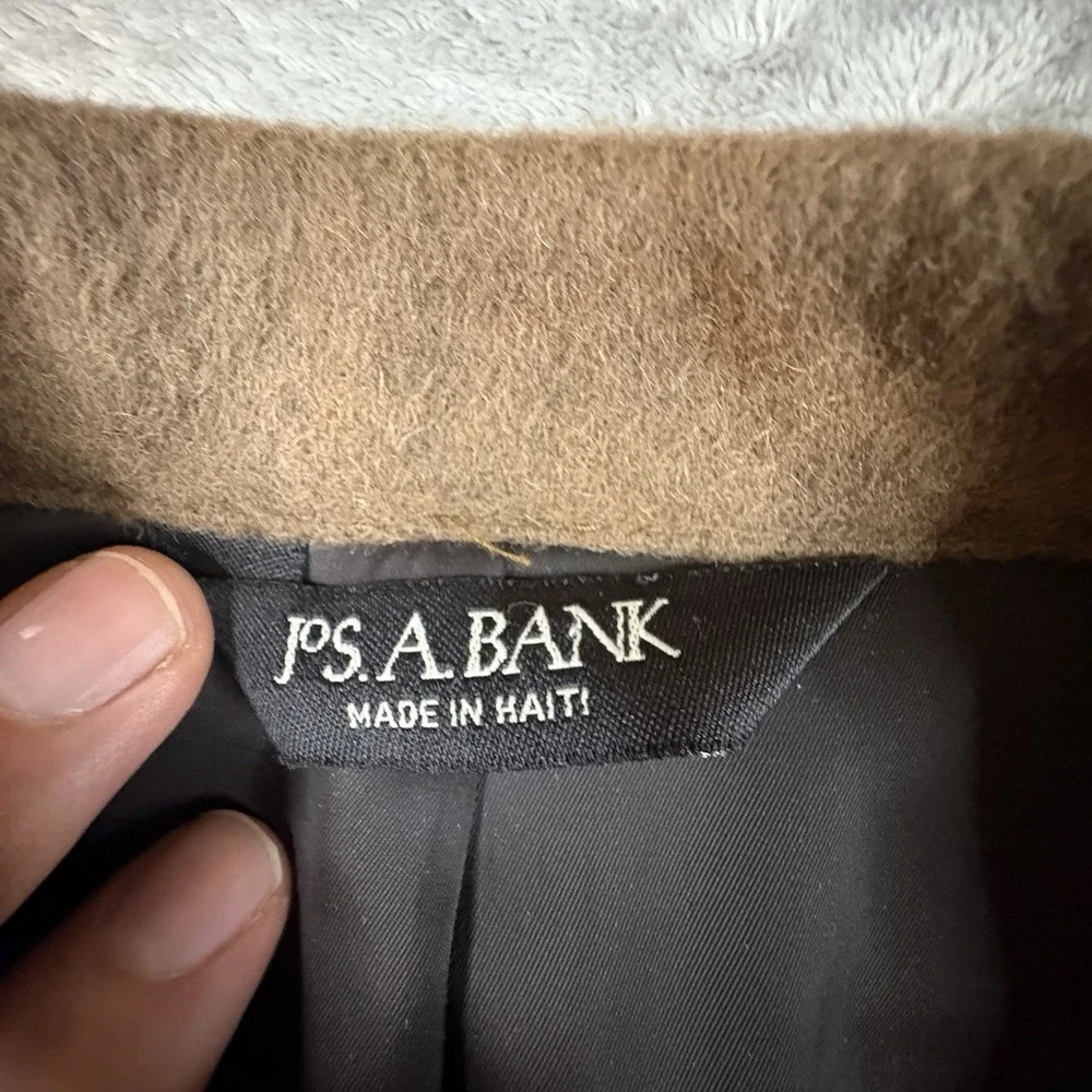 Jos A Bank Men's 42L (~44.5L) Brown 100% Camel Hair Traveler's Collection Blazer